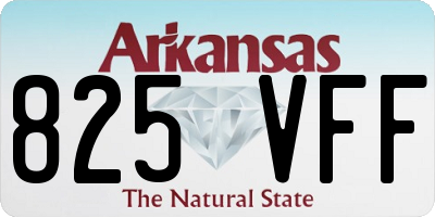 AR license plate 825VFF