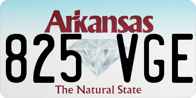 AR license plate 825VGE