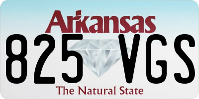 AR license plate 825VGS