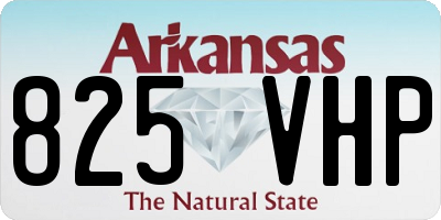 AR license plate 825VHP