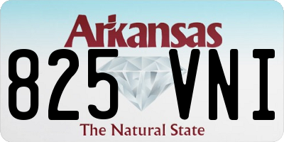 AR license plate 825VNI