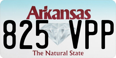 AR license plate 825VPP