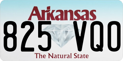 AR license plate 825VQO