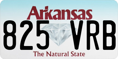 AR license plate 825VRB