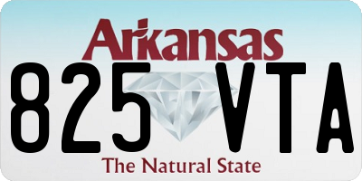 AR license plate 825VTA