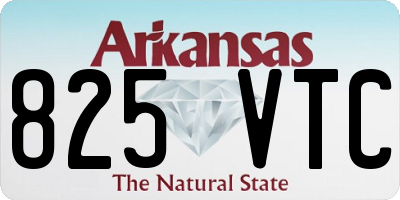 AR license plate 825VTC