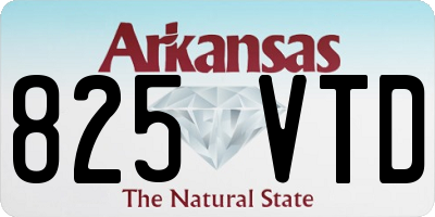 AR license plate 825VTD