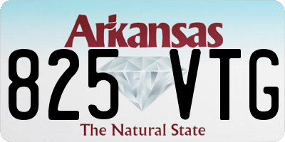 AR license plate 825VTG