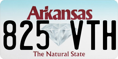 AR license plate 825VTH