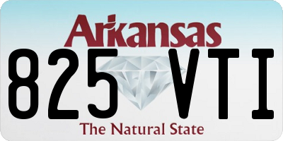 AR license plate 825VTI