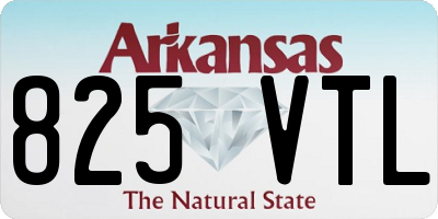 AR license plate 825VTL
