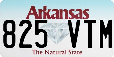 AR license plate 825VTM