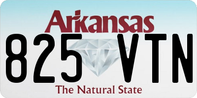 AR license plate 825VTN