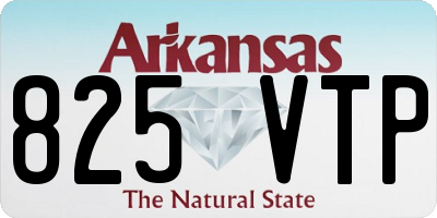 AR license plate 825VTP