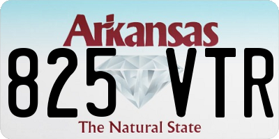AR license plate 825VTR