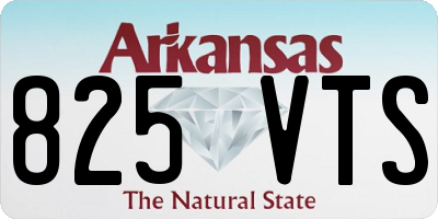 AR license plate 825VTS