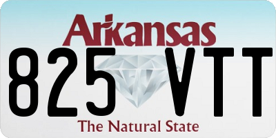 AR license plate 825VTT