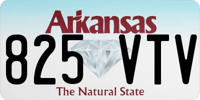 AR license plate 825VTV