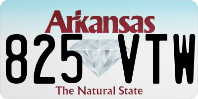 AR license plate 825VTW