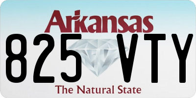 AR license plate 825VTY