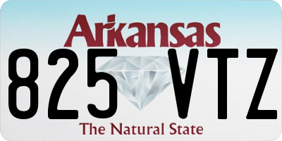 AR license plate 825VTZ