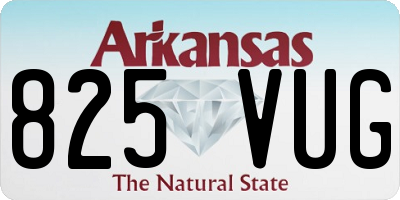 AR license plate 825VUG