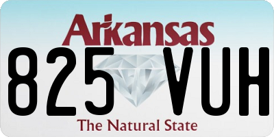 AR license plate 825VUH