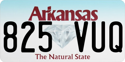 AR license plate 825VUQ
