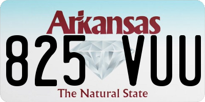 AR license plate 825VUU