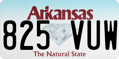 AR license plate 825VUW