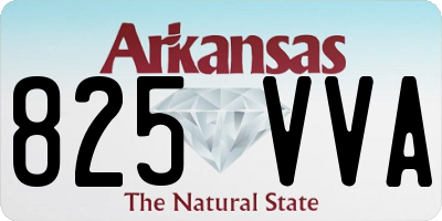 AR license plate 825VVA