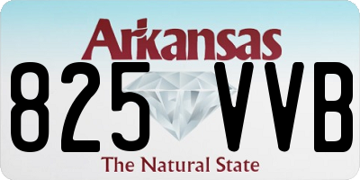 AR license plate 825VVB