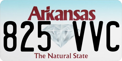 AR license plate 825VVC