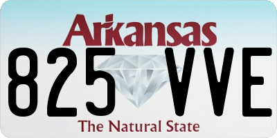 AR license plate 825VVE