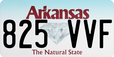 AR license plate 825VVF
