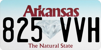 AR license plate 825VVH