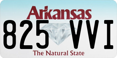 AR license plate 825VVI