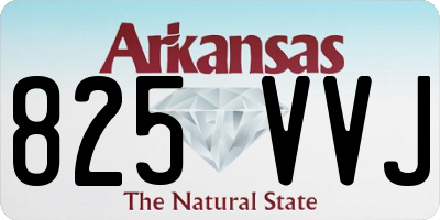 AR license plate 825VVJ