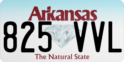 AR license plate 825VVL