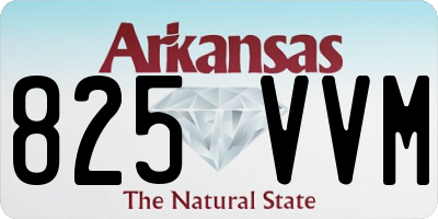 AR license plate 825VVM