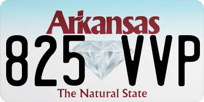 AR license plate 825VVP