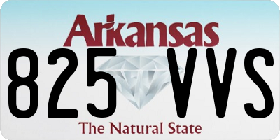 AR license plate 825VVS