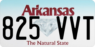 AR license plate 825VVT