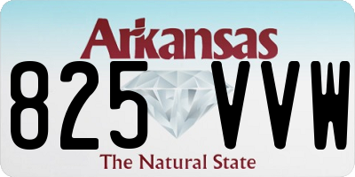 AR license plate 825VVW