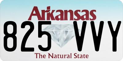 AR license plate 825VVY