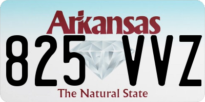 AR license plate 825VVZ
