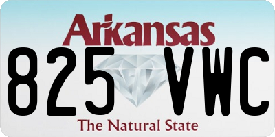 AR license plate 825VWC