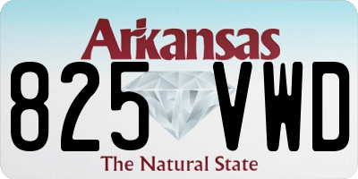 AR license plate 825VWD