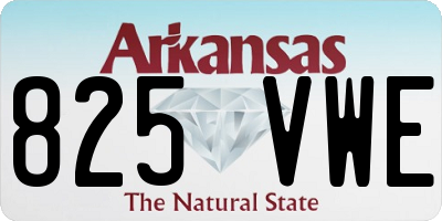 AR license plate 825VWE