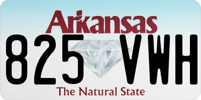 AR license plate 825VWH
